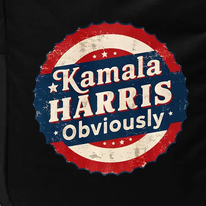 Kamala Harris Obviously Retro 2024 Election Badge Premium Impact Tech Backpack