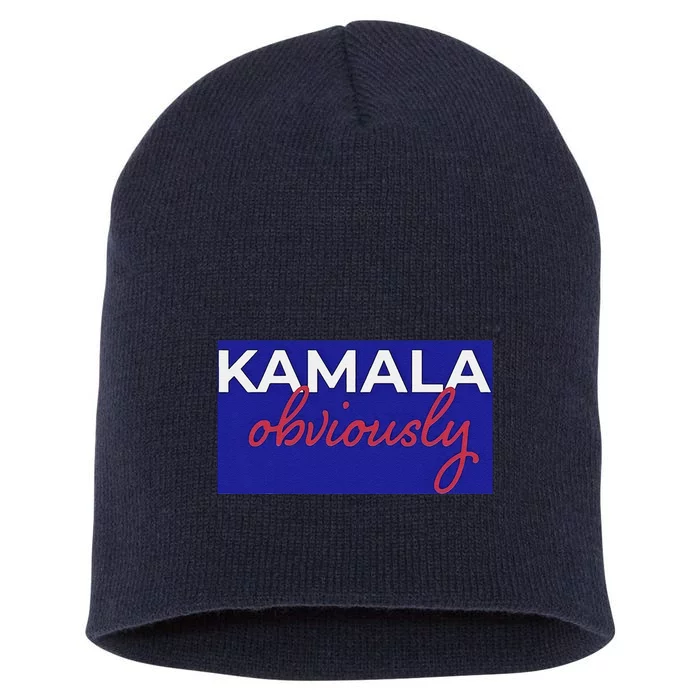 Kamala Harris Obviously Short Acrylic Beanie