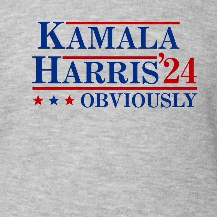 Kamala Harris Obviously 2024 Toddler Sweatshirt