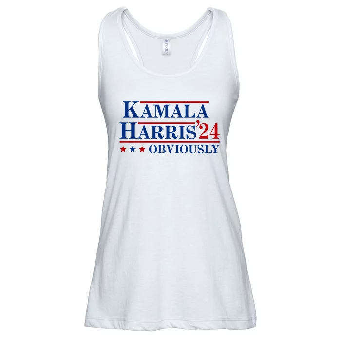 Kamala Harris Obviously 2024 Ladies Essential Flowy Tank