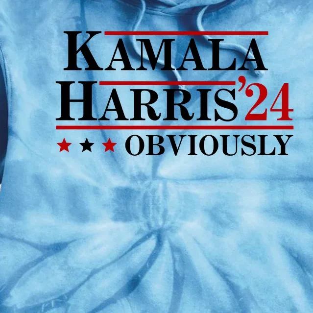 Kamala Harris Obviously 2024 Tie Dye Hoodie