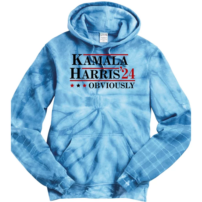 Kamala Harris Obviously 2024 Tie Dye Hoodie