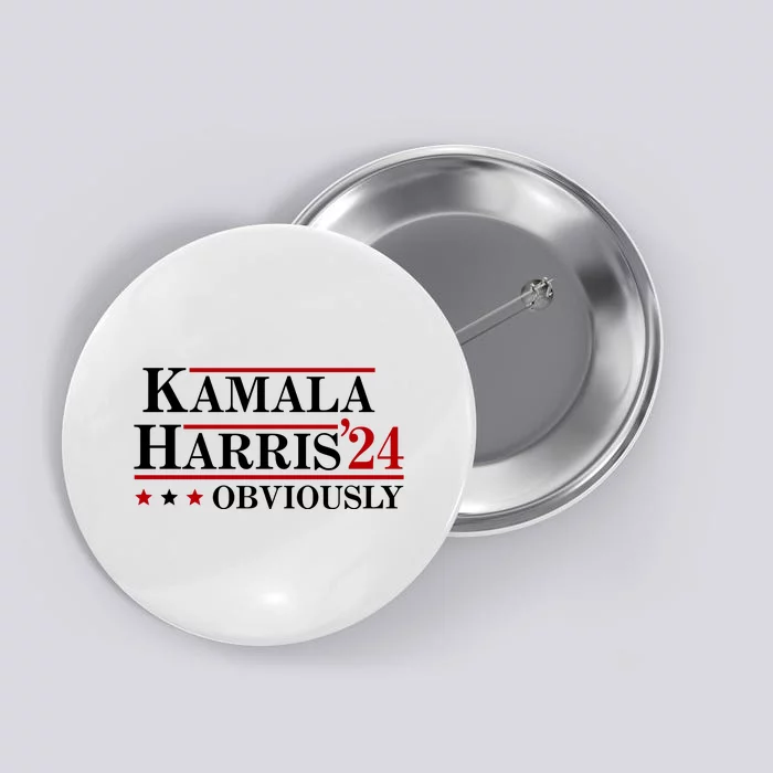 Kamala Harris Obviously 2024 Button