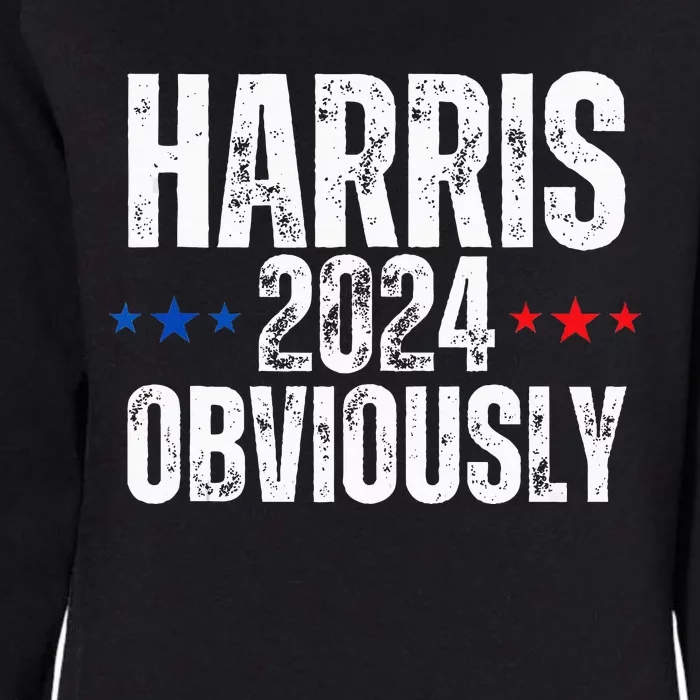 Kamala Harris Obviously A Vote For President 2024 Womens California Wash Sweatshirt