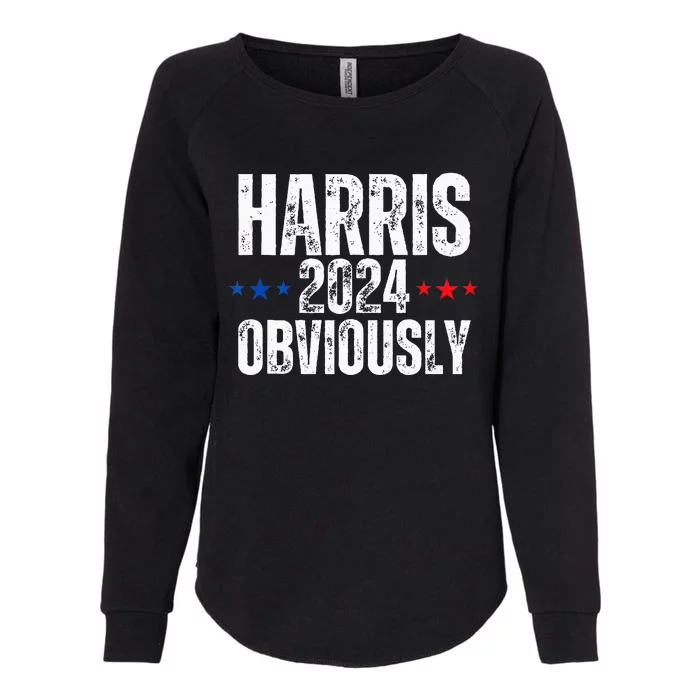 Kamala Harris Obviously A Vote For President 2024 Womens California Wash Sweatshirt