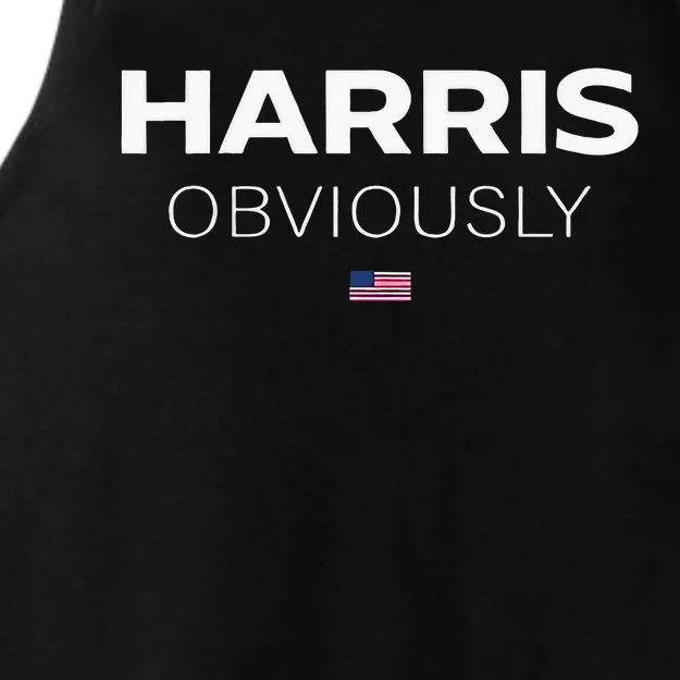 Kamala Harris Obviously Ladies Tri-Blend Wicking Tank