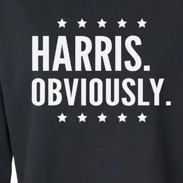 Kamala Harris Obviously 2024 Cropped Pullover Crew