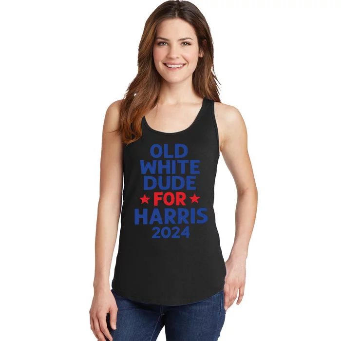 Kamala Harris Old White Dudes For Harris Funny Political Ladies Essential Tank