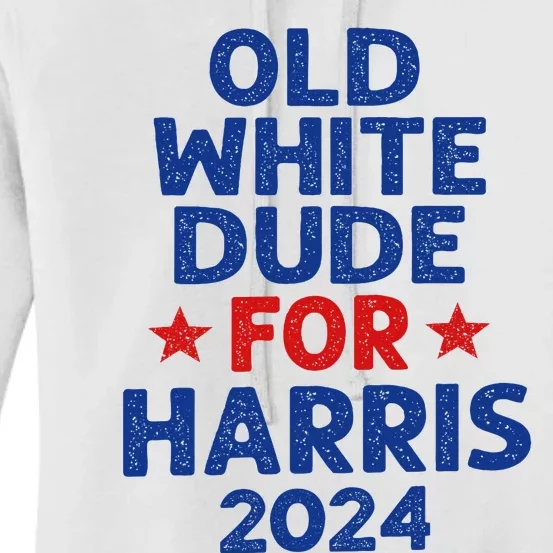 Kamala Harris Old White Dudes For Harris Women's Pullover Hoodie