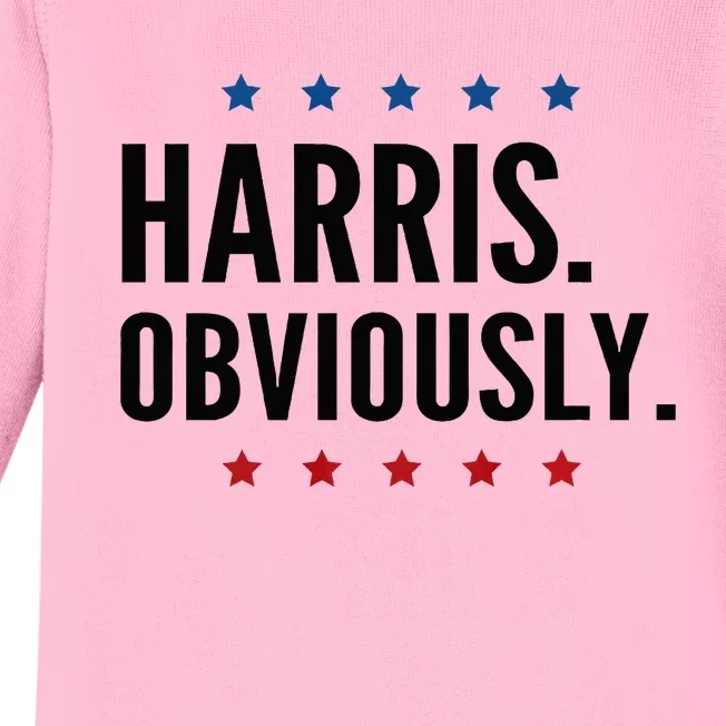 Kamala Harris. Obviously. For 2024 Baby Long Sleeve Bodysuit