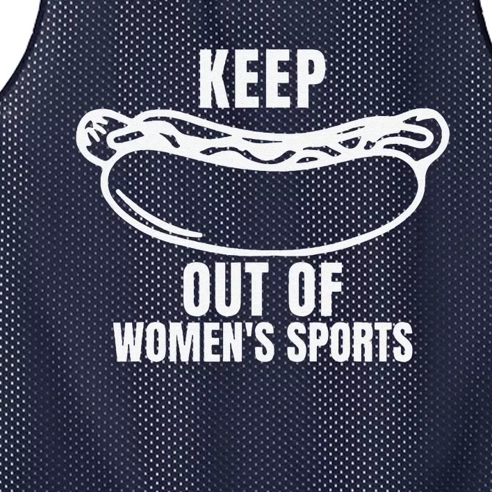 Keep Hotdogs Out Of Women Sports Trump Fans Mesh Reversible Basketball Jersey Tank