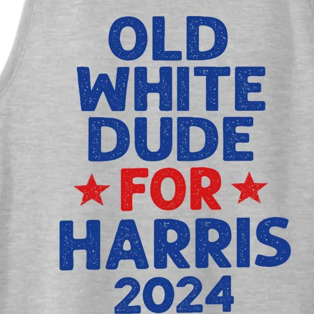 Kamala Harris Old White Dudes For Harris Funny Political Ladies Tri-Blend Wicking Tank