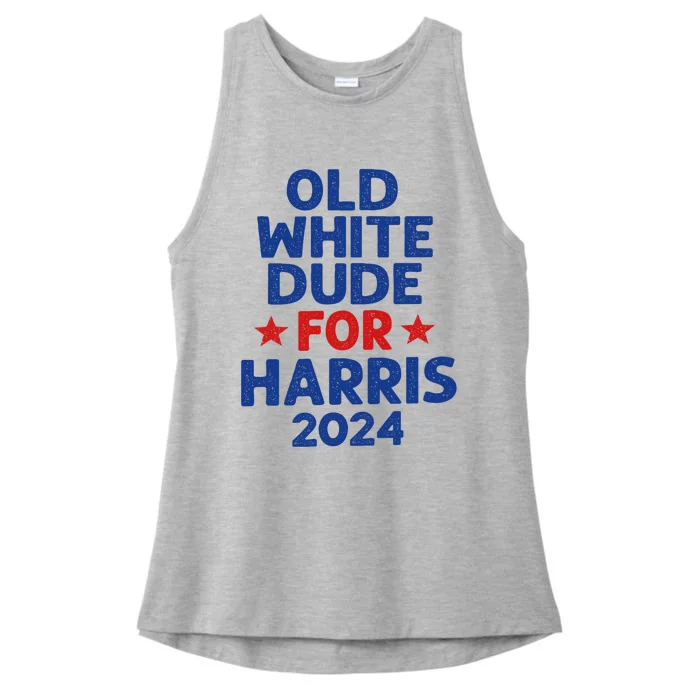 Kamala Harris Old White Dudes For Harris Funny Political Ladies Tri-Blend Wicking Tank