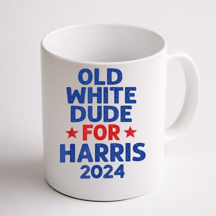 Kamala Harris Old White Dudes For Harris Funny Political Front & Back Coffee Mug