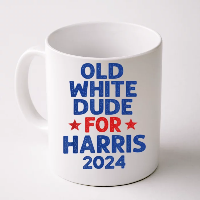 Kamala Harris Old White Dudes For Harris Funny Political Front & Back Coffee Mug