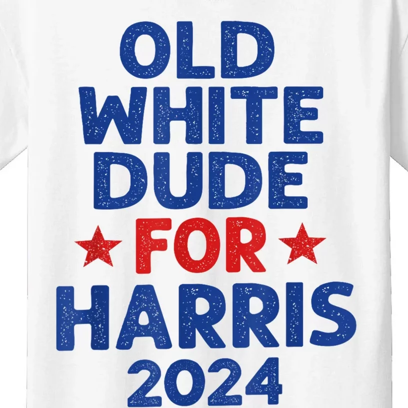 Kamala Harris Old White Dudes For Harris Funny Political Kids T-Shirt