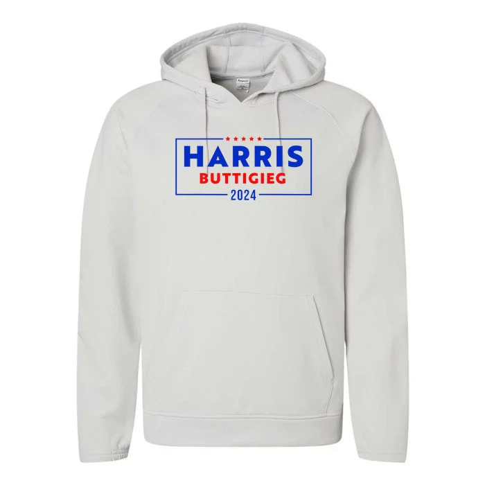 Kamala Harris Pete Buttigieg 2024 Harris Buttigieg 2024 Performance Fleece Hoodie