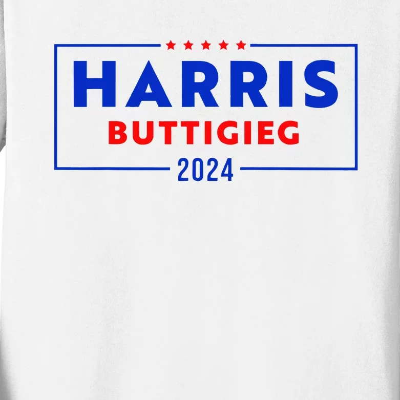 Kamala Harris Pete Buttigieg 2024 Harris Buttigieg 2024 Kids Long Sleeve Shirt