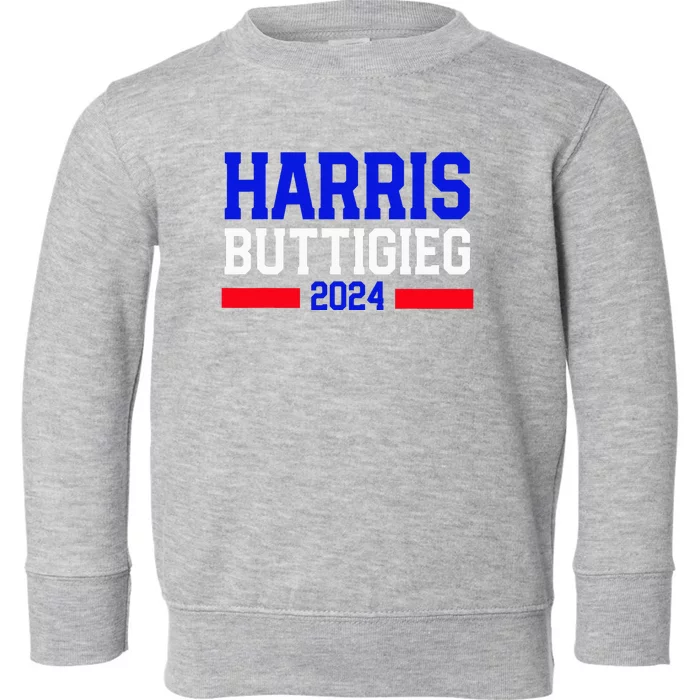 Kamala Harris Pete Buttigieg 2024 Usa President Toddler Sweatshirt