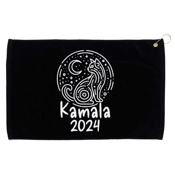 Kamala Harris President 2024 Catlady Grommeted Golf Towel