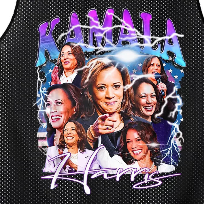 Kamala Harris President 2024 Mesh Reversible Basketball Jersey Tank