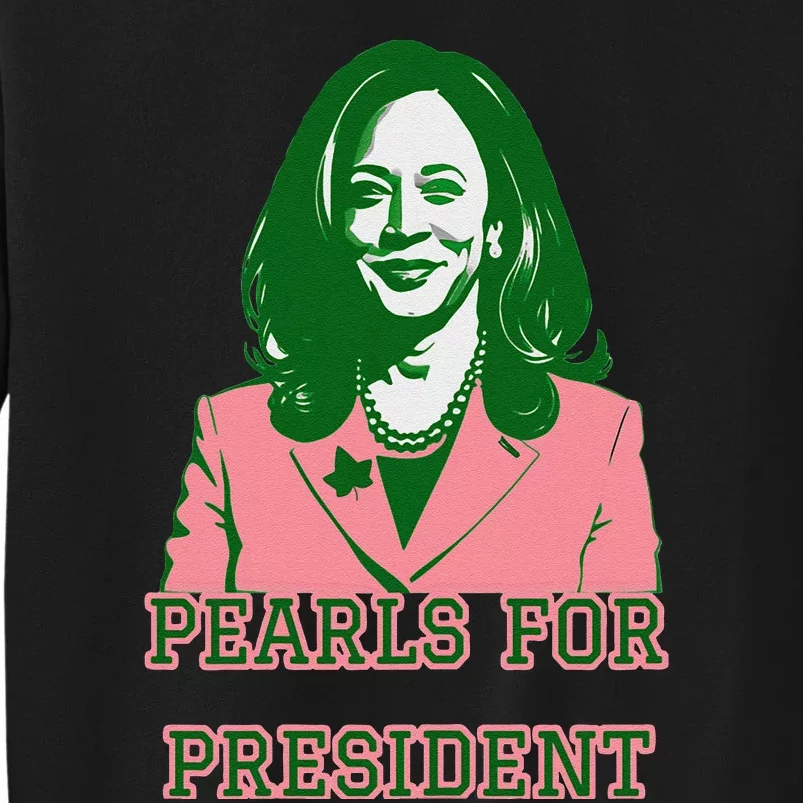 Kamala Harris Pin.K & Green Presidential Run For President Tall Sweatshirt