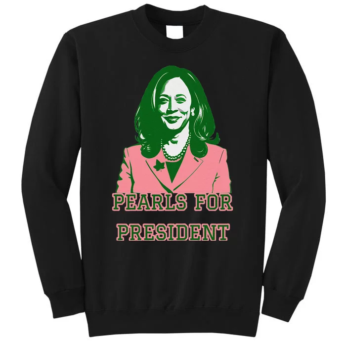 Kamala Harris Pin.K & Green Presidential Run For President Tall Sweatshirt