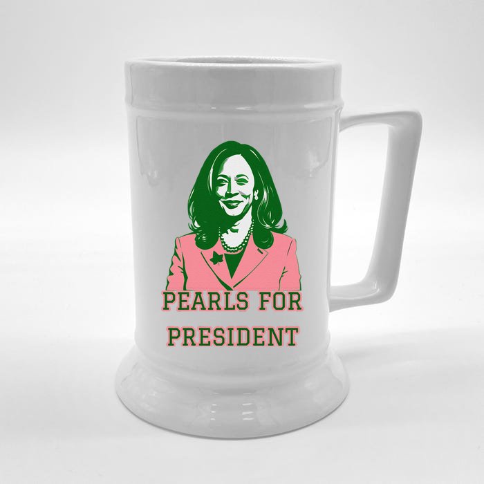 Kamala Harris Pin.K & Green Presidential Run For President Front & Back Beer Stein