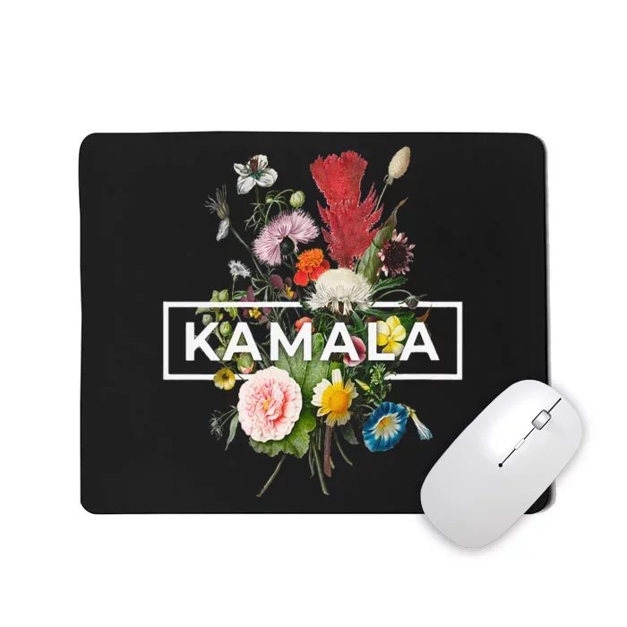 Kamala Harris Pretty Floral Flowers For Women Harris 2024 Mousepad