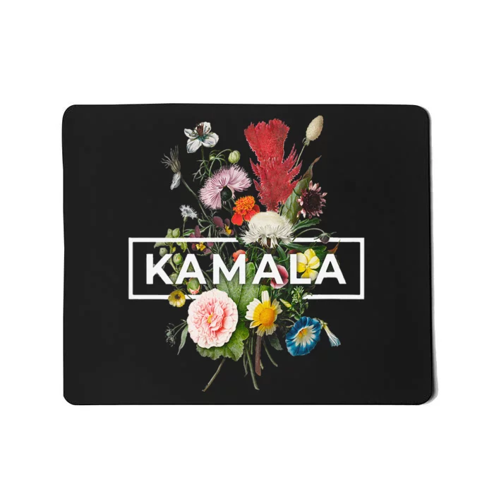 Kamala Harris Pretty Floral Flowers For Women Harris 2024 Mousepad