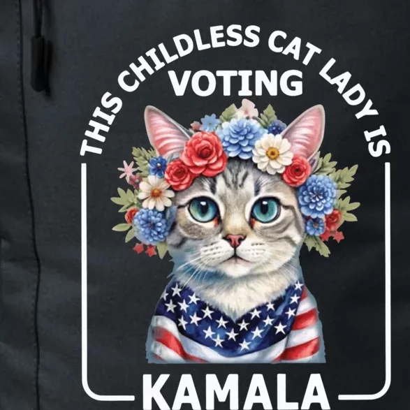 Kamala Harris Presiden 2024 Childless Cat Lady Madam Harris For President 2024 Daily Commute Backpack