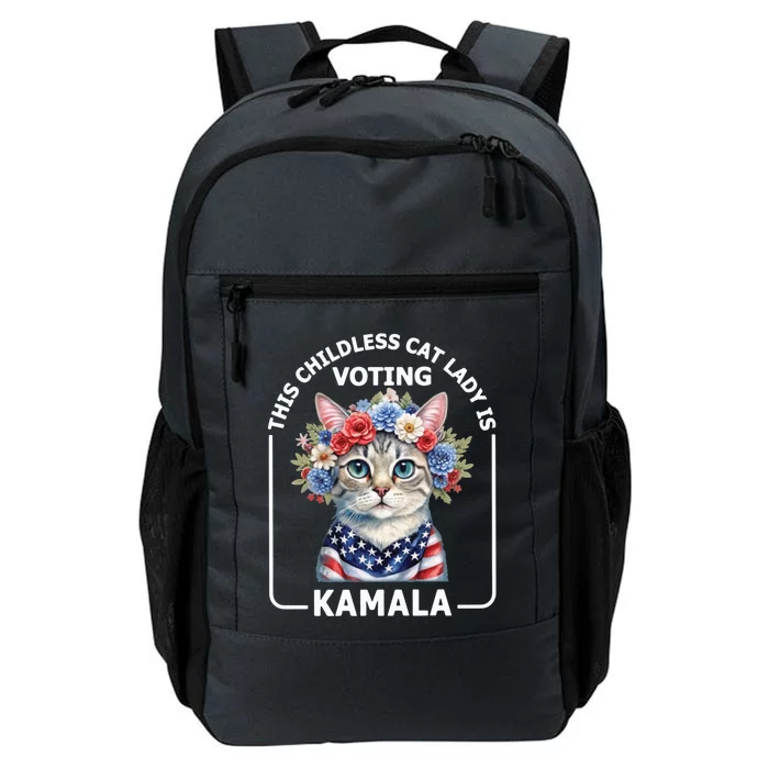 Kamala Harris Presiden 2024 Childless Cat Lady Madam Harris For President 2024 Daily Commute Backpack