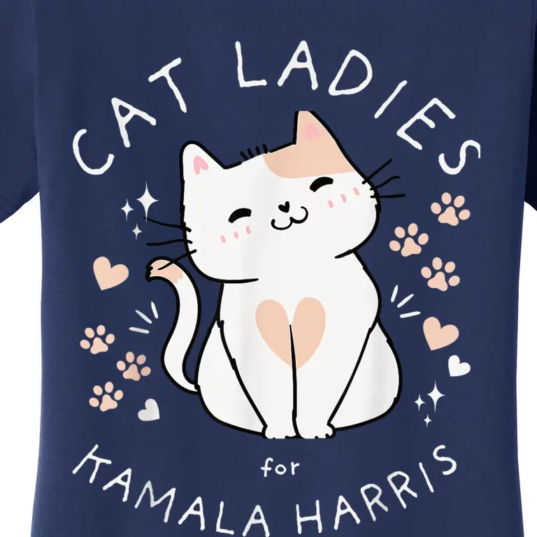 Kamala Harris Project Coconut Tree For President Cat Ladies For Kamala Harris Women's T-Shirt