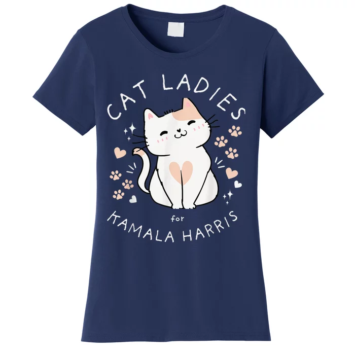 Kamala Harris Project Coconut Tree For President Cat Ladies For Kamala Harris Women's T-Shirt