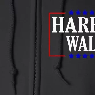 Kamala Harris President Tim Walz Vp Harris Walz 2024 Full Zip Hoodie