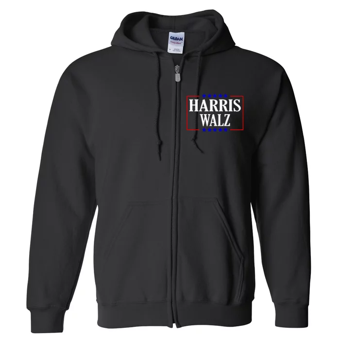 Kamala Harris President Tim Walz Vp Harris Walz 2024 Full Zip Hoodie