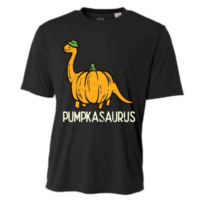 Kids Halloween Pumpkin Dino Pumpasaurus Costume Boy Kids Cooling Performance Crew T-Shirt