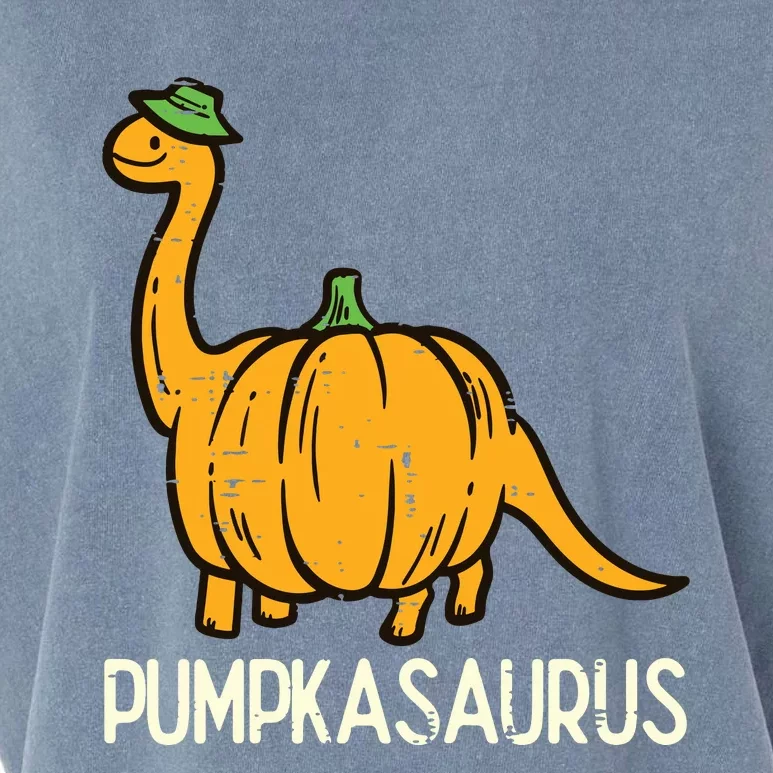 Kids Halloween Pumpkin Dino Pumpasaurus Costume Boy Kids Garment-Dyed Women's Muscle Tee