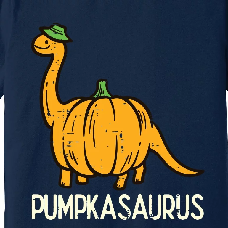 Kids Halloween Pumpkin Dino Pumpasaurus Costume Boy Kids Premium T-Shirt