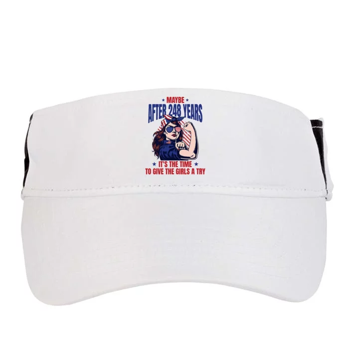 Kamala Harris President 2024 Strong American Woman Equality Adult Drive Performance Visor