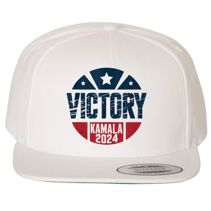 Kamala Harris President Election 2024 Victory She Won Wool Snapback Cap