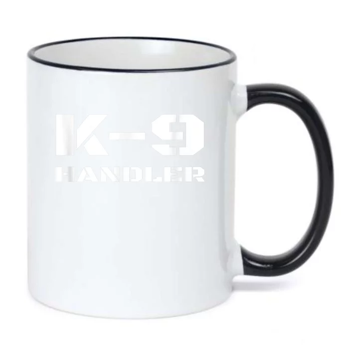 K9 Handler Police Dog Trainer K9 Unit Officer Canine Team Black Color Changing Mug