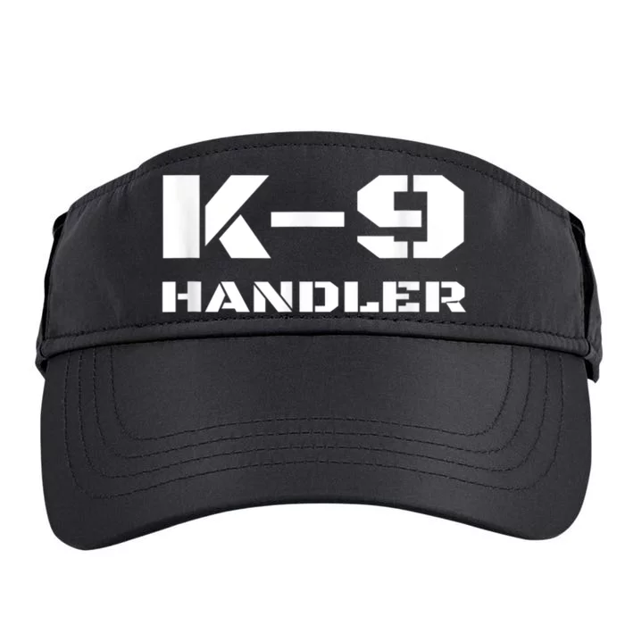 K9 Handler Police Dog Trainer K9 Unit Officer Canine Team Adult Drive Performance Visor