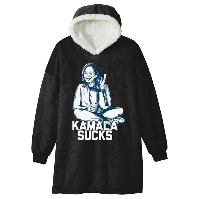 Kamala Harris President Election 2024 Trump Halloween Hooded Wearable Blanket