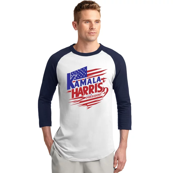 Kamala Harris President 2024 Baseball Sleeve Shirt