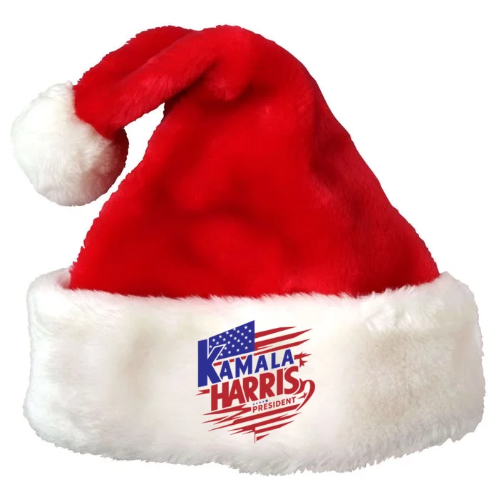 Kamala Harris President 2024 Premium Christmas Santa Hat