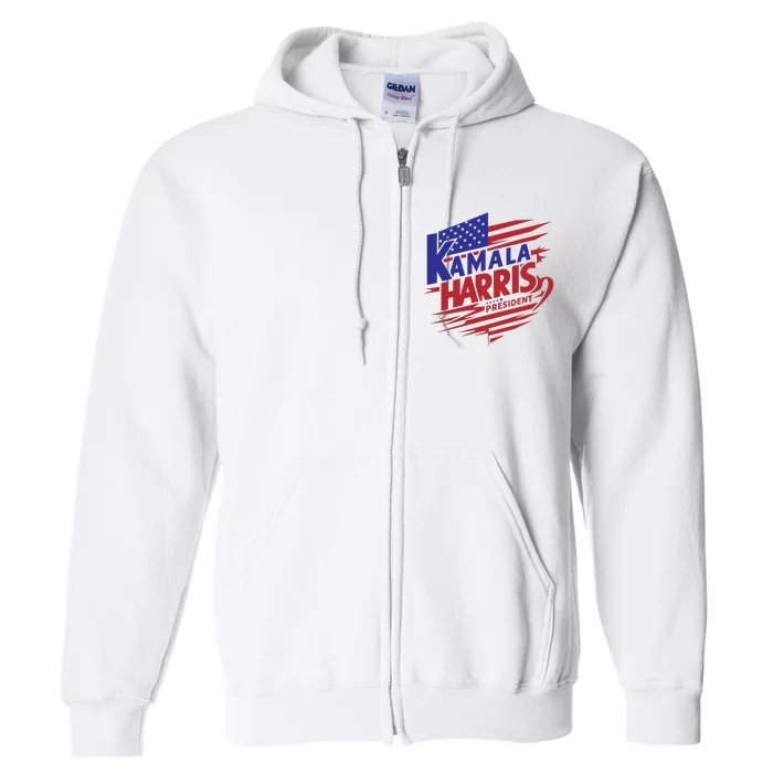 Kamala Harris President 2024 Full Zip Hoodie