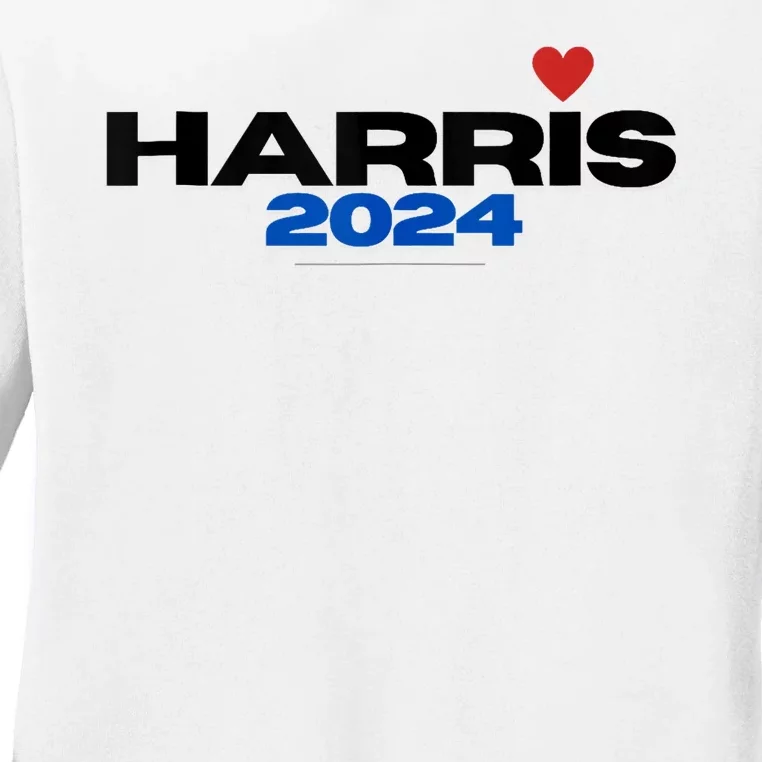 Kamala Harris President 2024 Ladies Long Sleeve Shirt