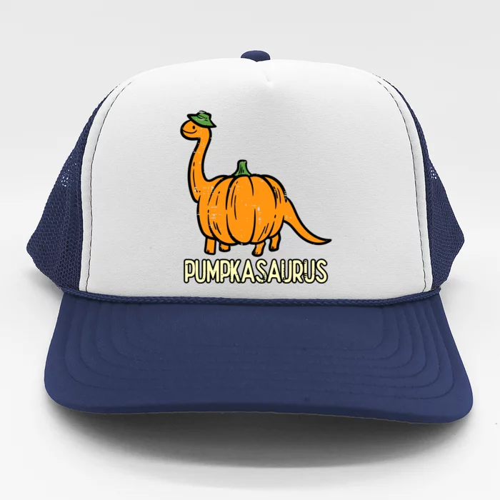 Kids Halloween Pumpkin Dino Pumpasaurus Costume Trucker Hat