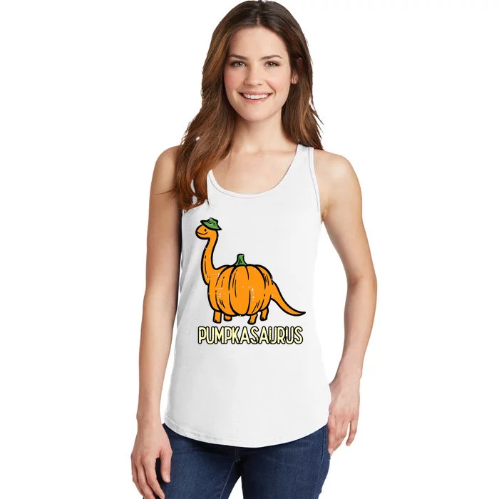 Kids Halloween Pumpkin Dino Pumpasaurus Costume Ladies Essential Tank